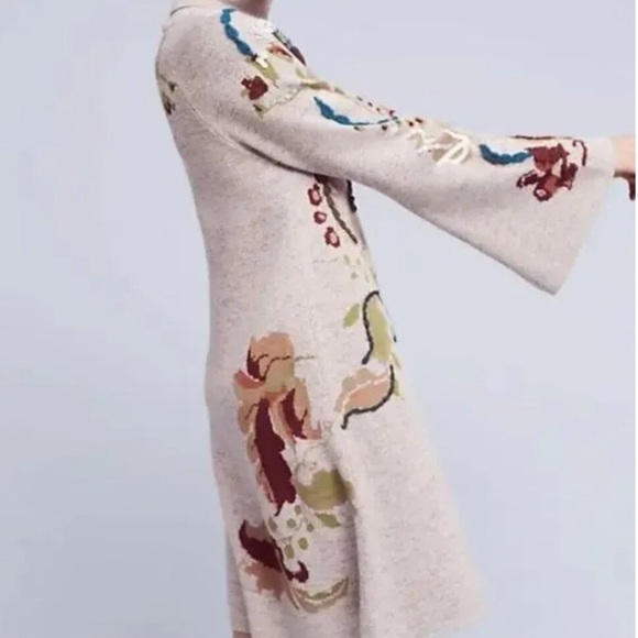 Knitted & Knotted Swing Petal Sweater Dress, Large - Picture 3 of 8